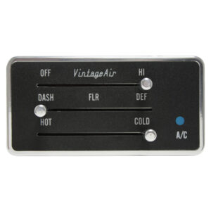 VINTAGE AIR 3 Lever Panel Gen IV Polished 491230