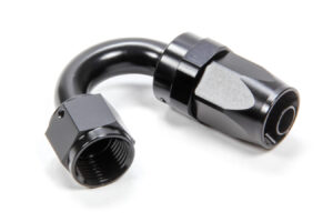 TRIPLE X RACE COMPONENTS #8 150 Degree Swivel Hose End HF-25008BLK