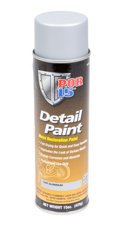 POR-15 Detail Paint Cast Alumin um 15oz Aerosol 41618