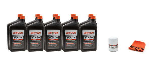 DRIVEN RACING OIL 5w30 Oil Change Kit 18- 22 Mustang GT 5.0L 10Qt. 21021K