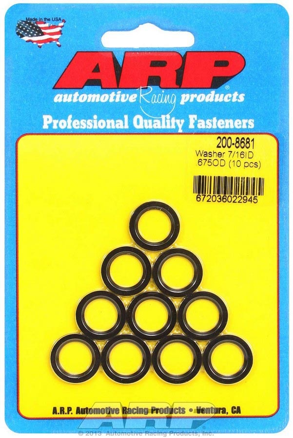 ARP Conn. Rod Washers – 7/16 ID x .675 OD Chamfer(10) 200-8681