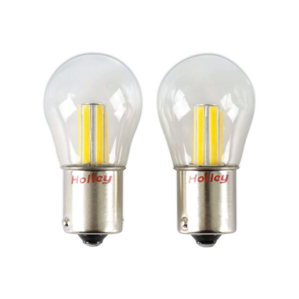 HOLLEY RETROBRIGHT 1156  LED Bulbs 3000K Classic White Pair HLED05