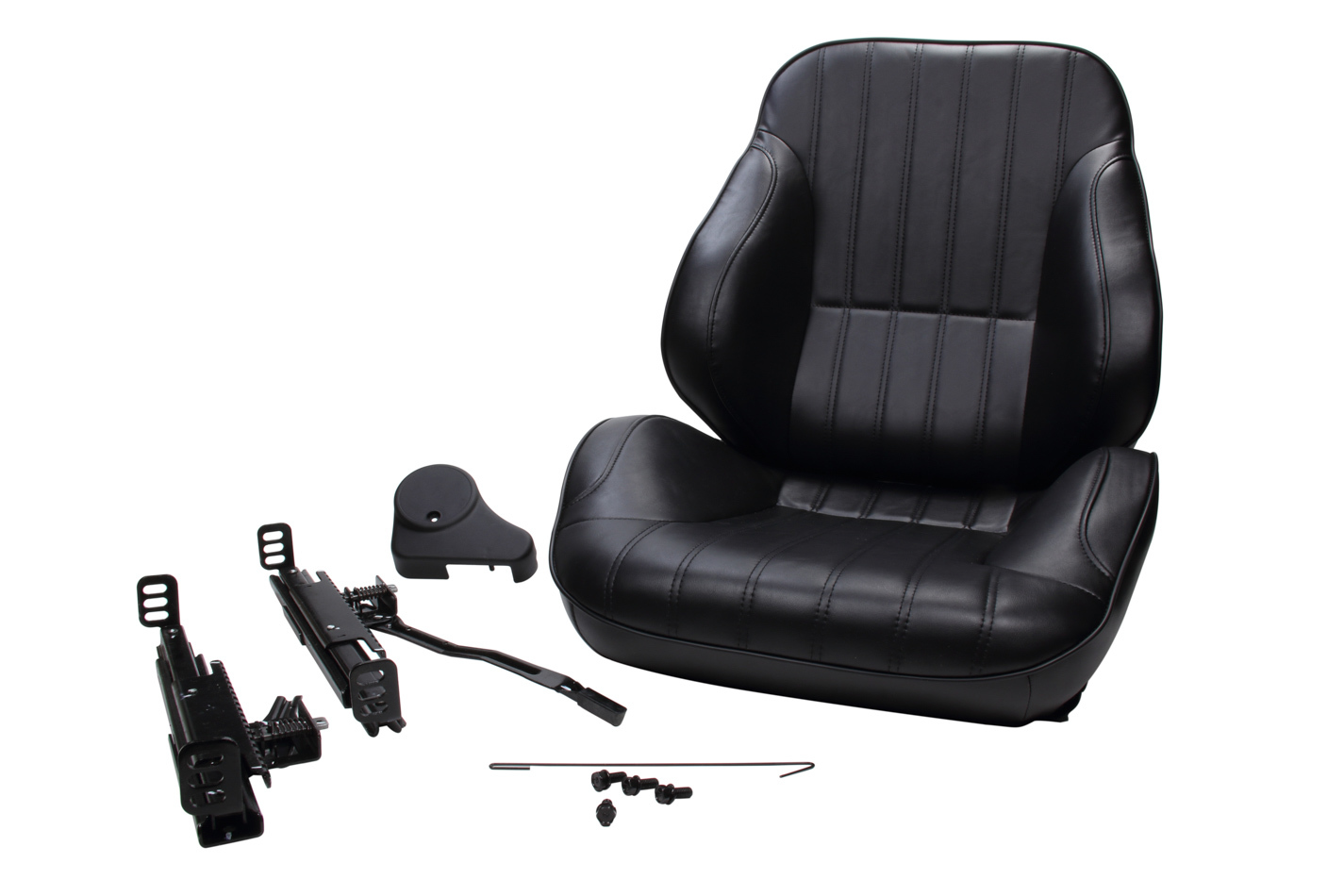SCAT ENTERPRISES Rally Low Back Seat – RH – Black Vinyl 80-1050-51R