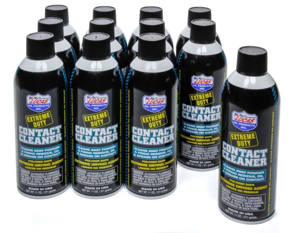 LUCAS OIL Extreme Duty Contact Cle aner Case 12 x 11 Ounce 10905