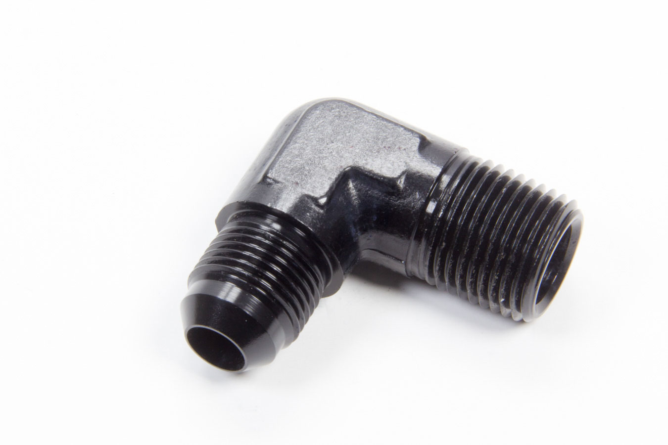 AEROQUIP 90 Deg Alum #8 Flare 1/2 in Black FCM5038