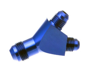REDHORSE PERFORMANCE 6an Single inlet to 6an Dual Outlet – Blue 930-06-06-1