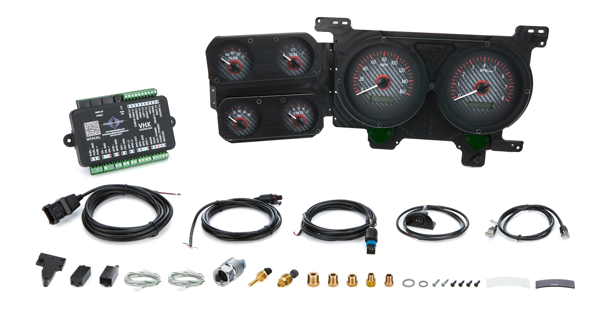 DAKOTA DIGITAL 1973-87 Chevy Pickup VHX Instrument System VHX-73C-PU-C-R