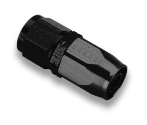 EARLS #4 Auto-Fit Str Hose End Black AT300104ERL
