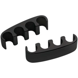 BILLET SPECIALTIES 4 Wire Separator Floating Black Pair 69681