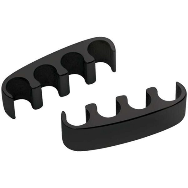 BILLET SPECIALTIES 4 Wire Separator Floating Black Pair 69681