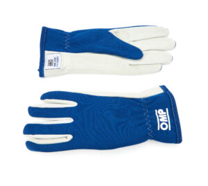 OMP RACING, INC. Rally Gloves Blue Size Large IB0-0702-A01-041-L