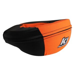 K1 RACEGEAR Neck Collar Karting Youth Carbon / Orange 15-NEC-CAO-J