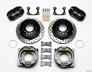 WILWOOD Rear Disc Brake Kit Big Ford Drilled w/Park Brk 140-11387-D