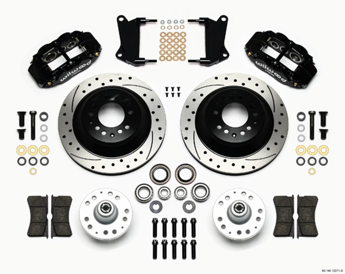 WILWOOD Front Disc Brake Kit Blk 67-72 Camaro Nova 12.88 140-12271-D