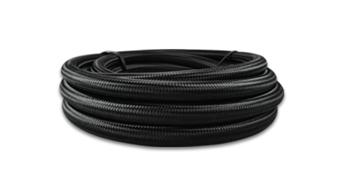 VIBRANT PERFORMANCE 20ft Roll -20 Black Nylo n Braided Flex Hose 11985