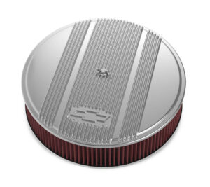 HOLLEY 14 x 3 Air Cleaner Finned Bowtie Polished 120-174