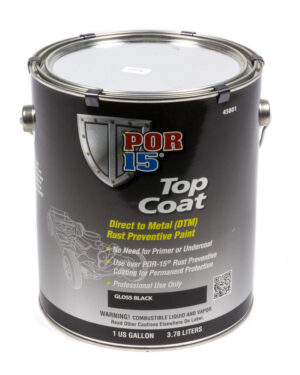 POR-15 Top Coat Gloss Black 1 Gallon 45801