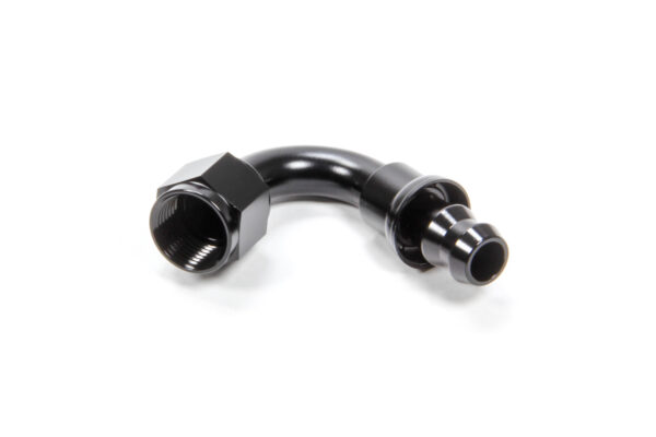 TRIPLE X RACE COMPONENTS #6 120 Degree Hose End Push Lock HF-12006BLK
