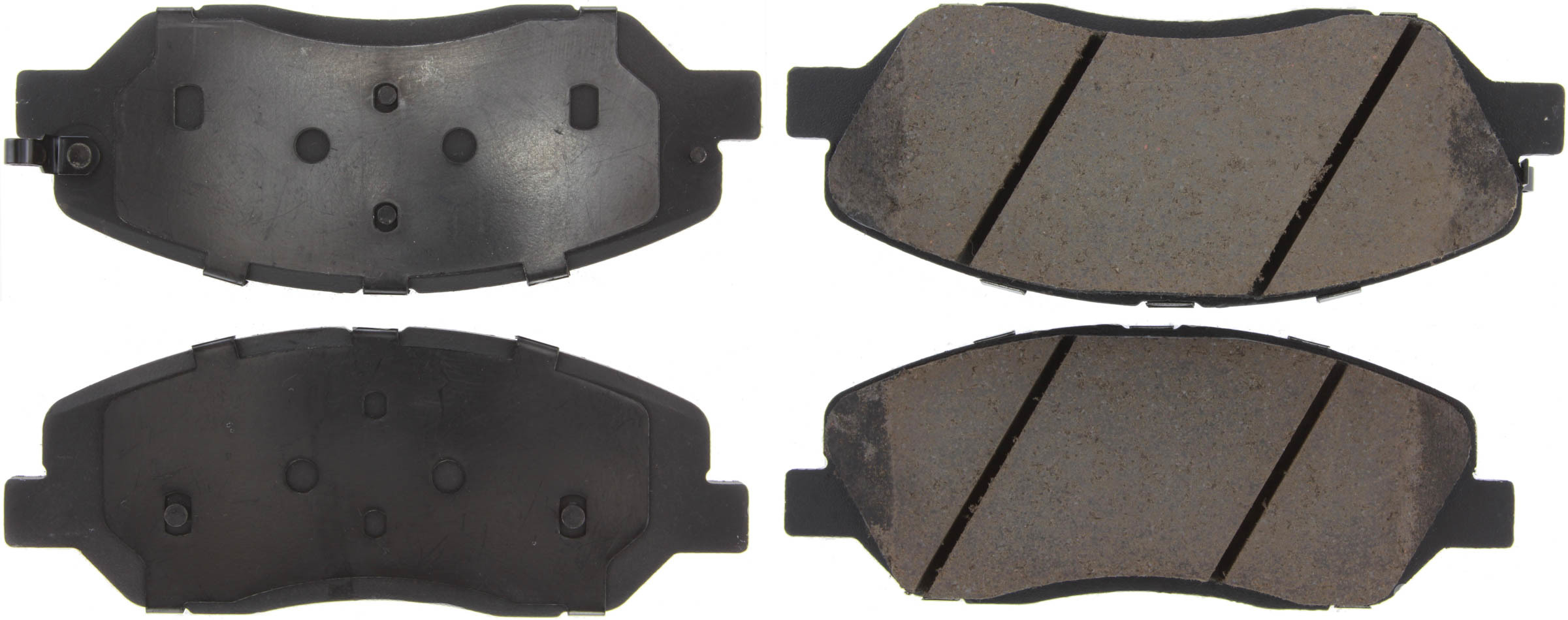 CENTRIC BRAKE PARTS Posi-Quiet Ceramic Brake Pads with Shims and Har 105.1202