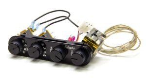 VINTAGE AIR Streamline 4 Knob Contrl Panel Black 491229