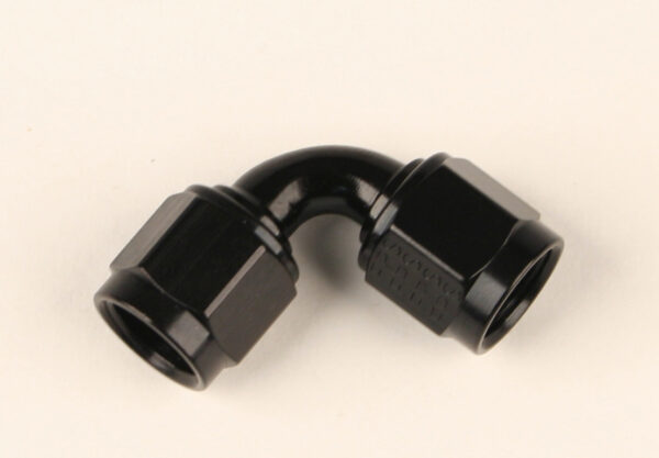 FRAGOLA #12 Female 90 Degree Coupler Fitting Black 496320-BL