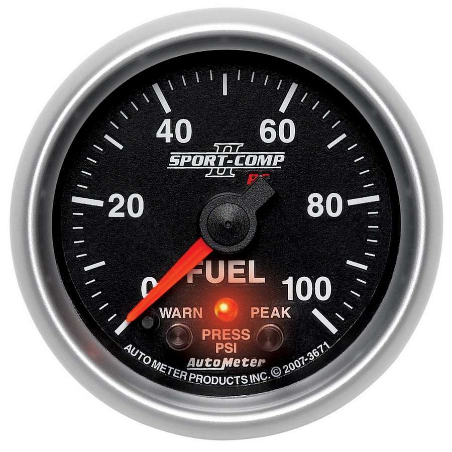 AUTOMETER 2-1/16 S/C II Fuel Press Gauge – 0-100psi 3671