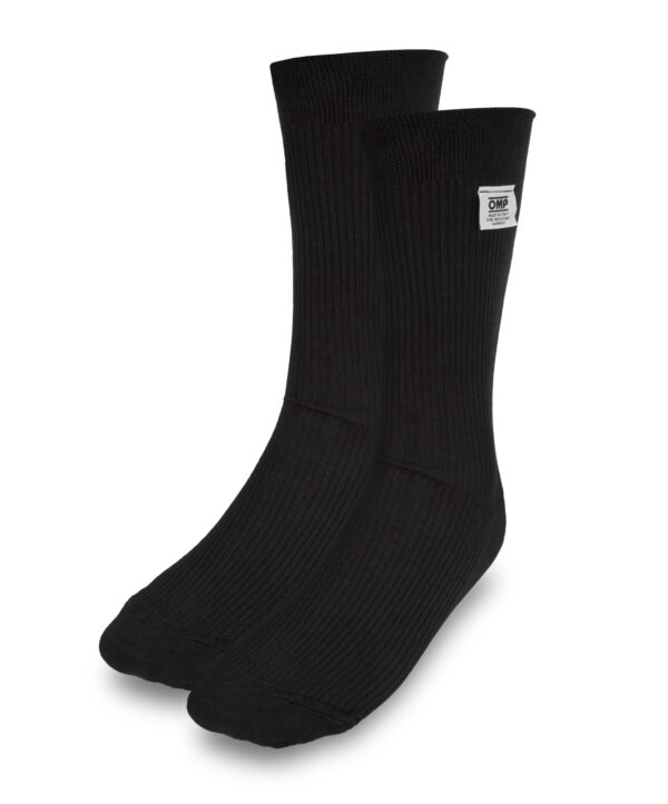 OMP RACING, INC. Racing Socks Black Nomex Size Small FIA IE0-0762-A01-071-S