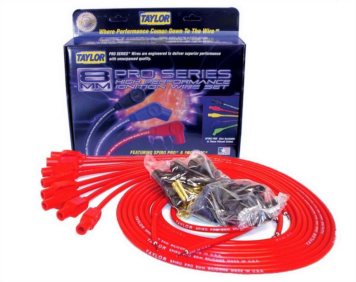 TAYLOR/VERTEX 8mm Red Spiro-Pro Wires 73255
