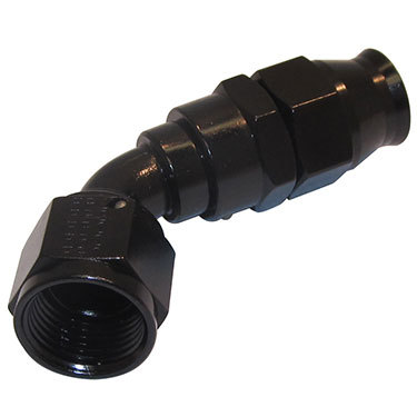 FRAGOLA Hose Fitting #12 60 Deg PTFE Black 686012-BL