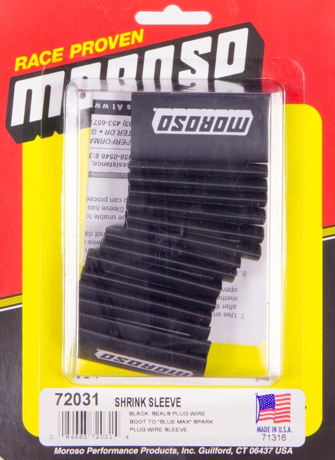 MOROSO Black Shrink Sleeve 18 Pieces 72031