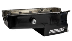 MOROSO SBC C/T Oil Pan – 7qt. RH Dipstick w/Ins. Plug 21323