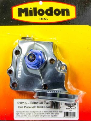 MILODON Billet Oil Pump Cover & Filter Boss – Wedge 21215