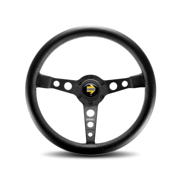 MOMO AUTOMOTIVE ACCESSORIES Prototipo Steering Wheel Black Leather PRO35BK2B