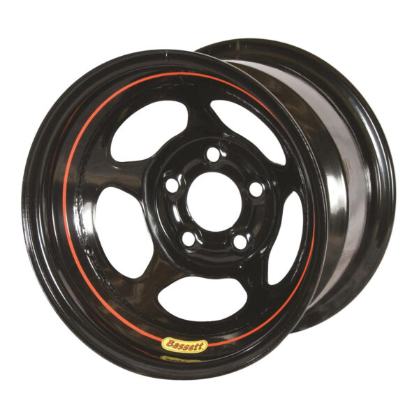 BASSETT Wheel 15in x 10in 3in BS 5×5 Black Inertia 50L53