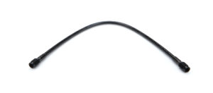 FRAGOLA #3 PTFE Hose Str x Str 16in Length w/Blk Cover 312016-BL