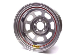 BASSETT Wheel 14×7 D-Hole 5x 4.5in 3.75in BS Silver 47SF375S