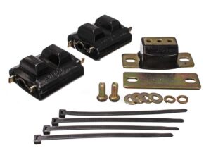 ENERGY SUSPENSION SBC Motor & Trans Mount Kit Zinc Finish Black 3.1130G