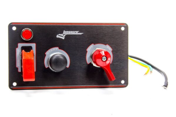LONGACRE Ignition Panel Black w/Batt Disconnect 52-44871