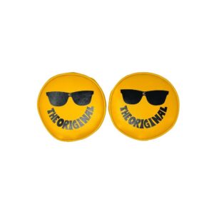 KC HILITES Vinyl Cover 6in Round Yellow w/Smiley Sunglass 5205