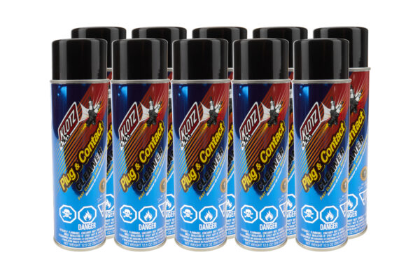 KLOTZ SYNTHETIC LUBRICANTS Plug and Contact Cleaner Case 12.5 Ounces KL-609
