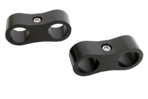 RUSSELL 6an Hose Separator – 2pk Black Anodized 654303