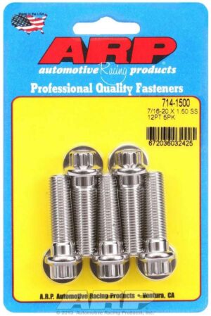 ARP Bolt Kit – SS 12pt 5pk 7/16-20 x 1.500 714-1500