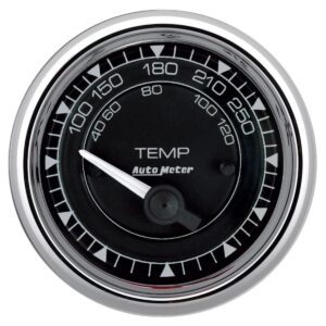 AUTOMETER 2/16 Chrono Chrome Gauge Temp  100-250 Degree 9737
