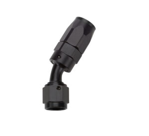 ALLSTAR PERFORMANCE Reusable Hose End Black 30 Deg Elbow -6 ALL49322