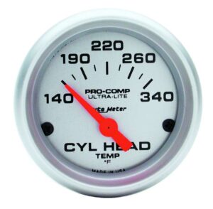AUTOMETER 2-1/16in U/L Cyl. Head Temp Gauge – 140-340 4336
