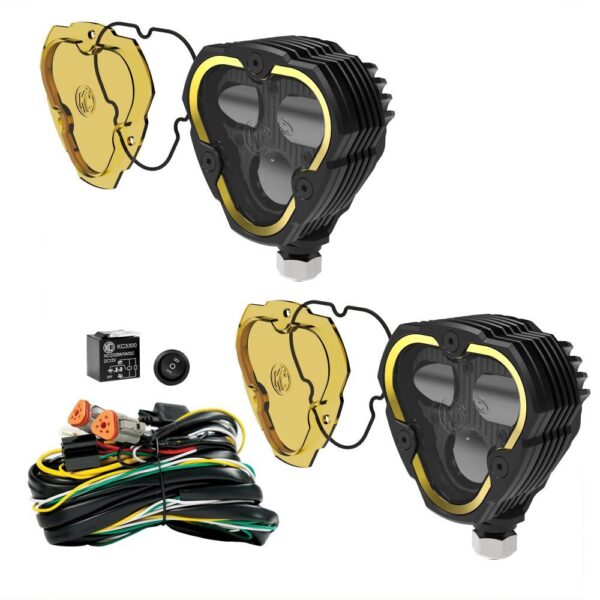 KC HILITES Flex Era 3 Dual Mode SAE Fog Light Kit Pair 284