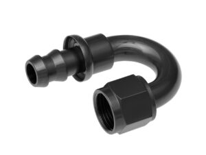 REDHORSE PERFORMANCE 4AN Push Lock Hose End s- Black 180 2180-04-2