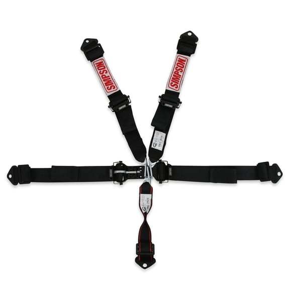 SIMPSON SAFETY Harness 5pt LL Pull-Down 2in Lap & Shoulder 12LD5WB