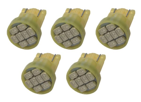 PACER PERFORMANCE T10 LED Amber Bulbs 5 Pack 20-100