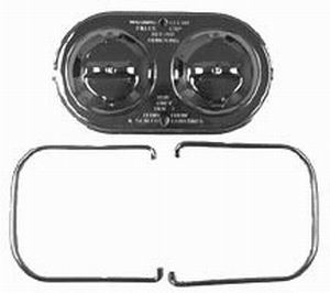 RACING POWER CO-PACKAGED GM Master Brake Cylinder Cover Chrome R9102